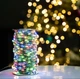 Гирлянда RGB 50 метров 500 Led нитка капля роса с пультом Sofi3D разноцветная светодиодная в катушке на зелёном проводе мультиколор для декора в комнату на окно на ёлку на стол гирлянду 2025 50m-rgb-gr - изображение 2