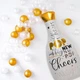 Большой воздушный шар новогодняя бутылка шампанского Happy New Year 78x40 см (NY70077) - изображение 3