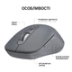 Миша OfficePro M230 Silent Click Wireless Gray (M230G) - зображення 6