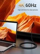 Кабель UGREEN MM142 USB-C to HDMI Male to Male Cable Aluminum Shell 1.5m (Gray Black) (UGR-50570) (UGR-50570) - зображення 2