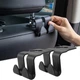 Автомобильные крючки держатели XoKo Car Hook 2 двойные на подголовник 2 шт Черные (XK-PH2) - изображение 2