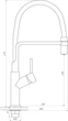 Смеситель кухонный GLOBUS LUX Denver Flex GDF-32-08-02 - изображение 8