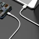 Кабель с металлическими коннекторами Baseus Cafule USB - Type-C 66W 1 метр (CAKF000102) белый - изображение 6