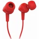 Гарнитура проводная JBL C100SI красная - наушники с микрофоном и динамиками 8мм - изображение 4