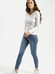 Longsleeve damski Cross Jeans 56144-008 S Biały (8697319673586) - obraz 3