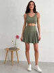 Юбка мини летняя женская ARTKNIT Kayla 35034 S-M Хаки (4823093460959) - изображение 3
