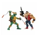 Набор фигурок TMNT Черепашки-ниндзя классические - Микеланджело против Бибопа 15 см (81277) - изображение 5