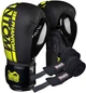 Боксерские перчатки Phantom APEX Elastic Neon Black/Yellow 10 унций (PHBG2300-10) (Бинты 4 м. в подарок) - изображение 1