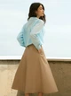 Юбка миди летняя женская Seventeen 2179.6013 XXL-3XL Коричневая (Sev2000000195155) - изображение 4