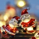 Гирлянда YES! Fun На медной проволоке Санта 20 LED Тепло-белая 2.2 м На батарейках (801211) - изображение 4