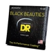 Струни для гітари DR Strings Black Beauties Acoustic - Extra Light (10-48) (BKA-10) - зображення 2