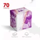 Серветки косметичні Chisto Softa Violet 3 шари 70 шт. (4823098414407) - зображення 2