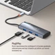 Порт-репликатор ColorWay Docking Station USB-C 5-в-1 Type C PD 100W/USB3.0х3/HDMI 4К (CW-HUB01) - изображение 6