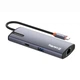 Порт-репликатор ColorWay Docking Station USB-C 6-в-1 Type C PD 100W/USB3.0х3/USB2.0/RJ45 (CW-HUB03) - изображение 1