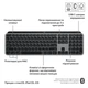Клавиатура Logitech MX Keys S для MAC Bluetooth/Wireless UA Space Grey (920-011637) - изображение 7