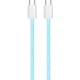 Дата кабель USB-C to USB-C 1.0m 60W 3.0А blue ColorWay (CW-CBPDCC061-BL) - изображение 9