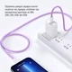 Дата кабель USB-C to USB-C 1.0m 60W 3.0А purple ColorWay (CW-CBPDCC061-PU) - зображення 6