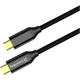 Дата кабель USB-C to USB-C 1.0m USB3.2 (20Gbps 4K PD100W) Gen2 5А black ColorWay (CW-CBPDCC062-BK) - зображення 1
