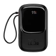 Портативная батарея Павербанк Baseus Qpow Pro 20000 mAh 22.5W з кабелем Type-C Digital Display Quick Charge/Power Delivery (PPQD060301) Черный - изображение 1