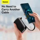 Портативная батарея Павербанк Baseus Qpow Pro 20000 mAh 22.5W з кабелем Type-C Digital Display Quick Charge/Power Delivery (PPQD060301) Черный - изображение 9