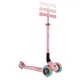 Самокат Globber Primo Foldable Lights колеса с подсветкой до 50 кг 3+ Пастельно-розовый (432-211-3) - изображение 2