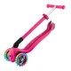 Самокат Globber Primo Foldable Lights колеса с подсветкой до 50 кг. 3+ Розовый (432-110-3) - изображение 4