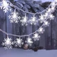 Світлодіодна гірлянда "Сніжинки" 20 LED, 3м, на батарейках АА, Білий - зображення 4