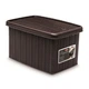 Коробка для зберігання речей Elegance 5.5л т. коричнева 29х19х16см Stefanplast 30031 - зображення 1