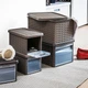 Коробка для зберігання речей Elegance 5.5л т. коричнева 29х19х16см Stefanplast 30031 - зображення 2