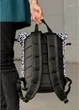 Мужской рюкзак Sambag RollTop KZN черный GRAPHITY 41 х 27 х 18 см (24300715m) - изображение 4