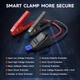 Пусковий пристрій POWESU 1500A Peak 12800mAh Бустер для авто з функцією Power Bank + ліхтар має чохол (твердий футляр) - изображение 8