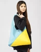 Жіноча сумка Sambag HOBO M жовто-блакитний 35 х 40 х 8 см (53200128) - зображення 1