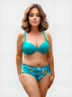 Жіночий купальник Sisianna 98249-2 бірюзовий 2XL - зображення 1