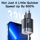 Зарядное устройство Essager GaN 33W USB + Type-C (PPS, PD3.0, QC 3.0) для быстрой зарядки - изображение 2