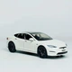 Машинка Автопром "Tesla Модель S с зарядной станцией" белая, 1:24 (18 см) AP7713-3 - изображение 4