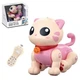 Интерактивная игрушка Котенок Pink Robot Kitten выполняет трюки, танцует, аккумулятор 3.7V, USB-кабель, подсветка, музыка (К31) - изображение 1