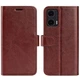 Класичний чохол-книжка Deexe Wallet Style для Motorola Moto G35 - Brown - зображення 1