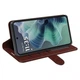 Класичний чохол-книжка Deexe Wallet Style для Motorola Moto G35 - Brown - зображення 3