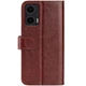 Класичний чохол-книжка Deexe Wallet Style для Motorola Moto G35 - Brown - зображення 5