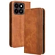 Чехол-книжка Deexe Retro Style для ZTE Blade A35 / Blade A55 - Brown - изображение 1