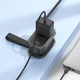 Сетевой фильтр Hoco NS7 Sharp 1 position(PD20W/1C2A) desktop socket(EU) Black - изображение 7
