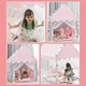 Детская игровая палатка домик + светодиодные фонари Kruzzel 130 х 100 х 115 см (22653) - изображение 6