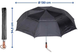 Parasol automatyczny Maximex Kyrill  XXL 130 cm Czarny (4008838108024) - obraz 5