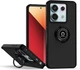 Чехол Fiji Colorframe для Xiaomi Redmi Note 13 Pro 5G матовый бампер с кольцом подставкой Black - изображение 1