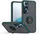 Чехол Fiji Colorframe для Realme C65 матовый бампер с кольцом подставкой Green - изображение 1