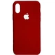 Чехол Fiji Silicone Case для Apple iPhone XR бампер накладка Full Soft Dark Red - изображение 1