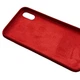 Чехол Fiji Silicone Case для Apple iPhone XR бампер накладка Full Soft Dark Red - изображение 3