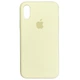 Чохол Fiji Silicone Case для Apple iPhone XS бампер накладка Full Soft Antique White - зображення 1
