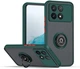 Чехол Fiji Colorframe для Poco X6 Pro 5G матовый бампер с кольцом подставкой Green - изображение 1