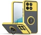 Чехол Fiji Colorframe для Poco X6 Pro 5G матовый бампер с кольцом подставкой Yellow - изображение 1